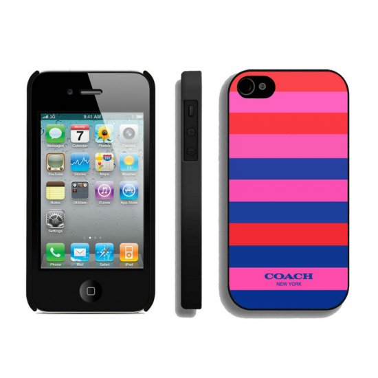 Coach Stripe Multicolor iPhone 4 4S Cases AIK | Women